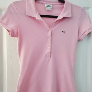 Lacoste polo t shirt womens size small/36